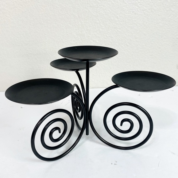 PartyLite Viking 4 Pillar Metal Candle Holder 8” x 8” - Picture 2 of 5